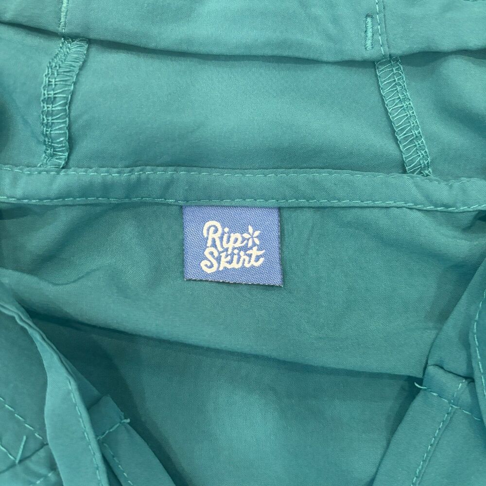 RipSkirt Hawaii Sun Shirt S Teal Blue Hooded Long Sleeve Pullover Beach Coastal - Picture 3 of 8